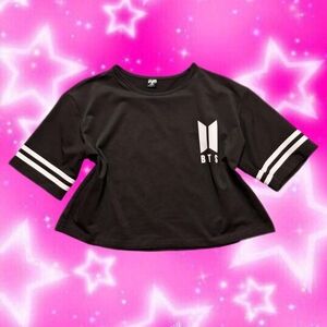 BTS Jungkook cropped jersey tee